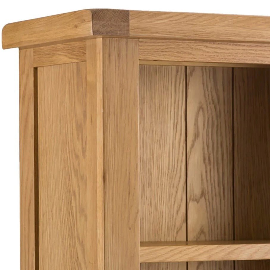 Kirdford Oak Tall Wooden Bookcase11 - Duck Barn Interiors