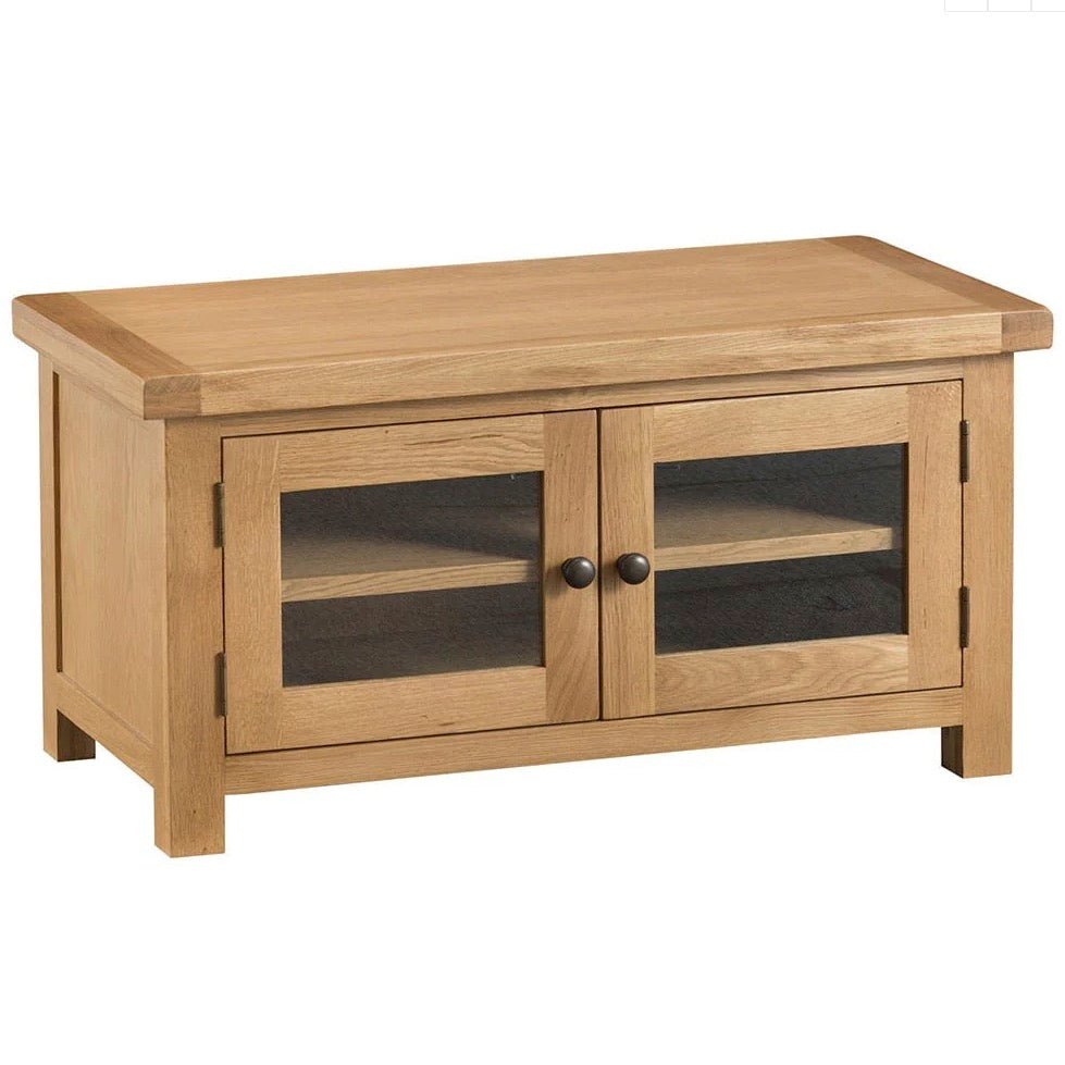 Kirdford Oak TV Unit3 - Duck Barn Interiors