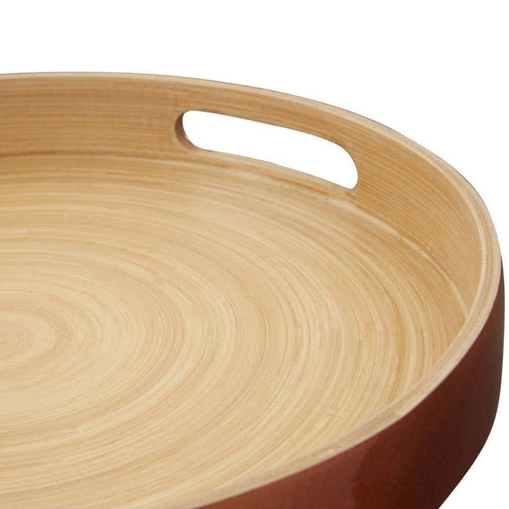 Kyoto Small Round Rose Gold Serving Tray2 - Duck Barn Interiors