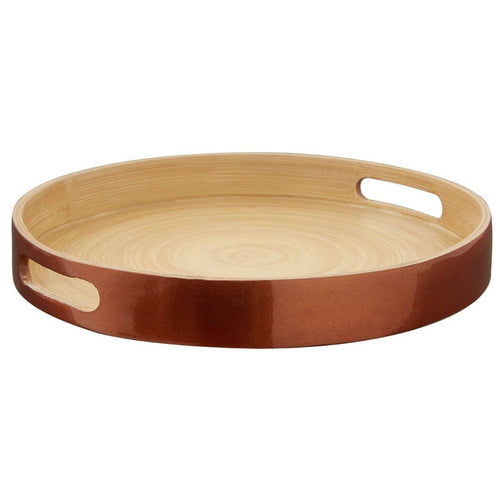 Kyoto Small Round Rose Gold Serving Tray