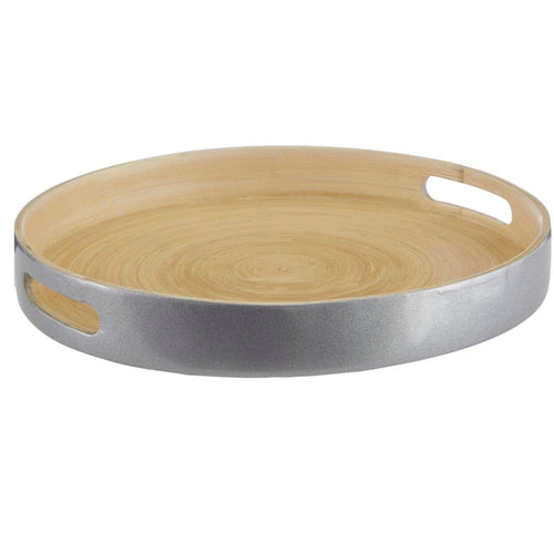 Kyoto Small Silver Tray With Side Handles