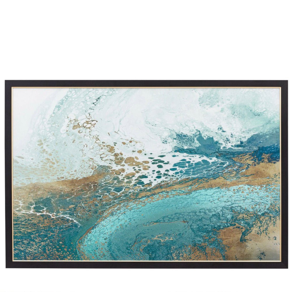 Lagoon Framed Canvas2 - Duck Barn Interiors