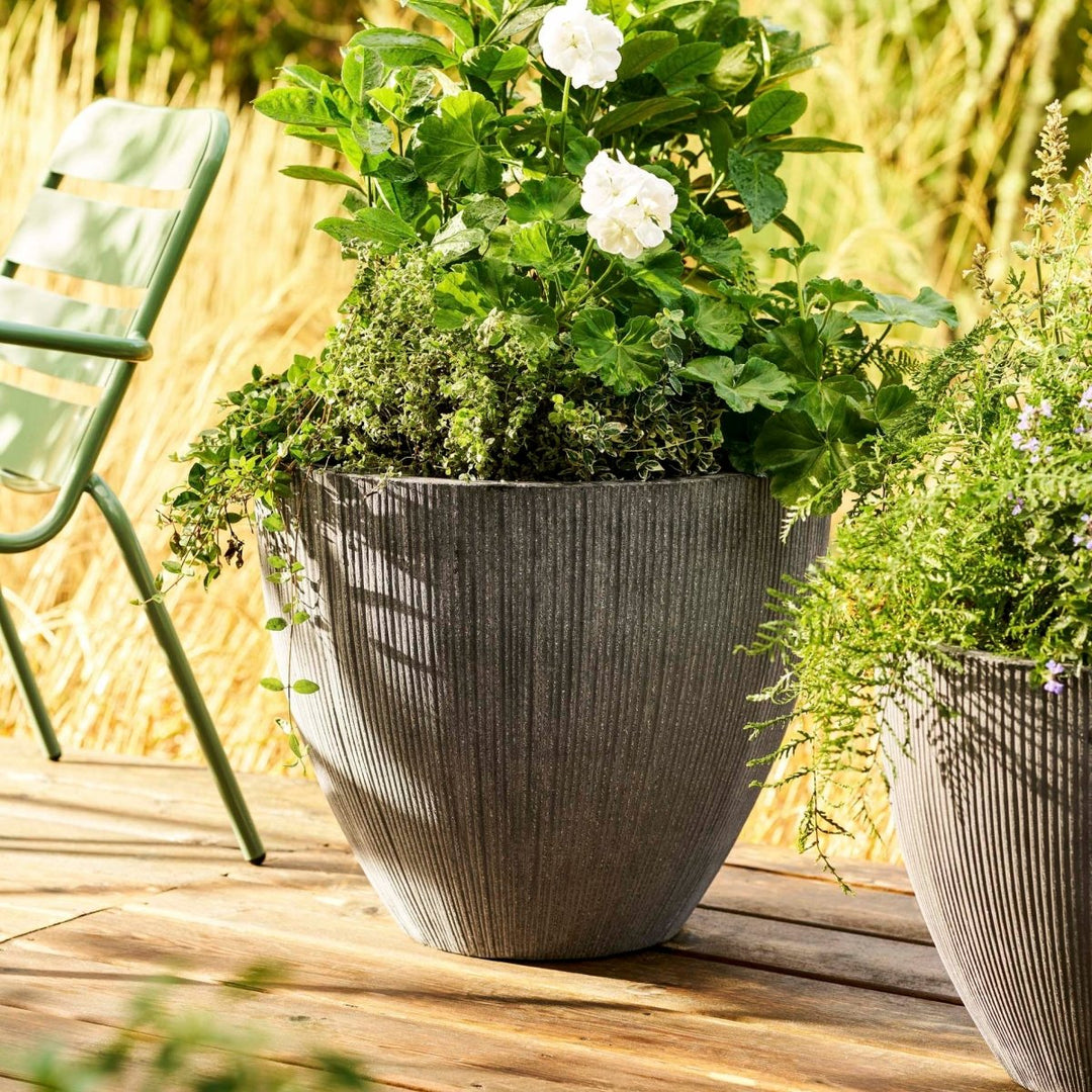 Langley Ficonstone Grey Planter2 - Duck Barn Interiors