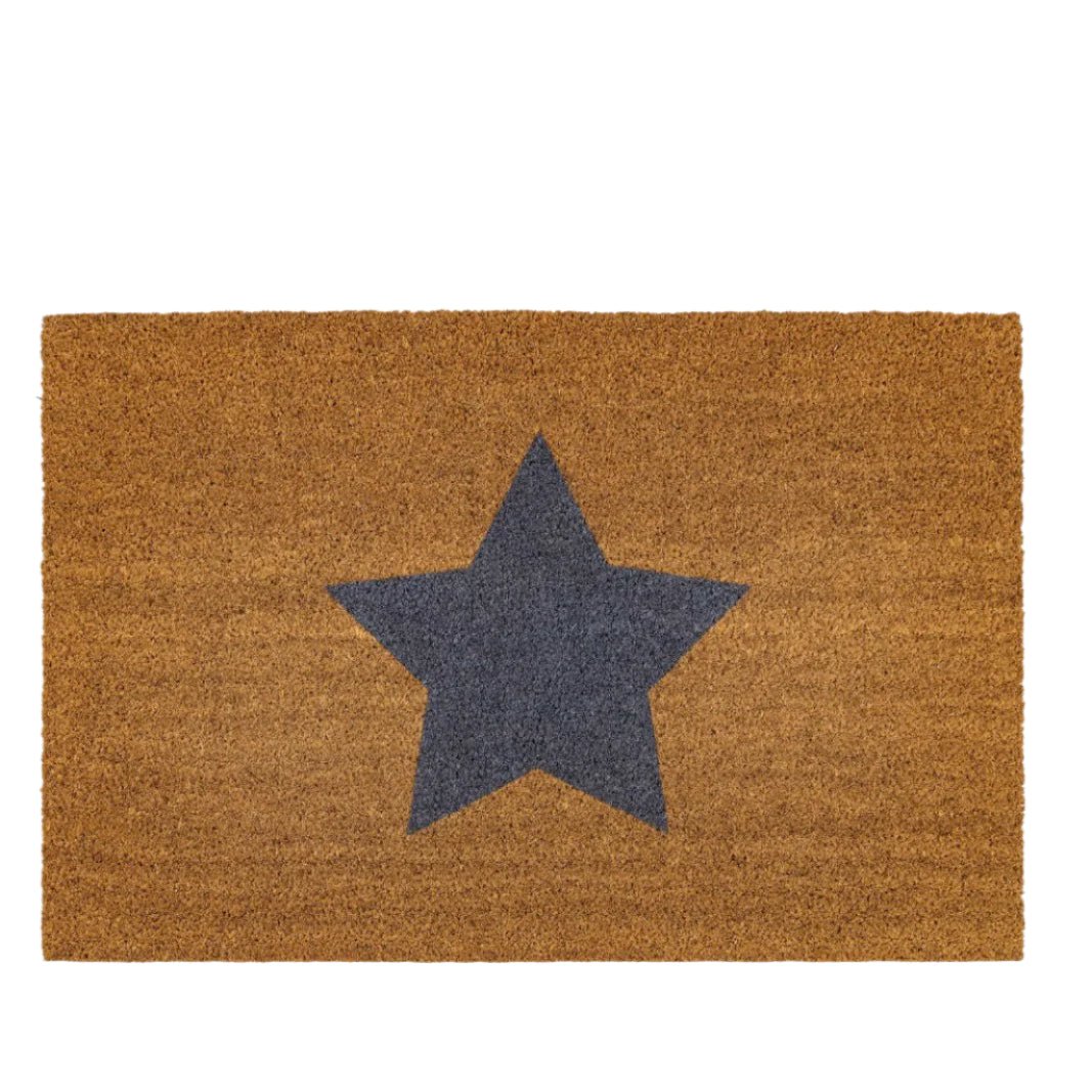 Large Star Grey Doormat1 - Duck Barn Interiors