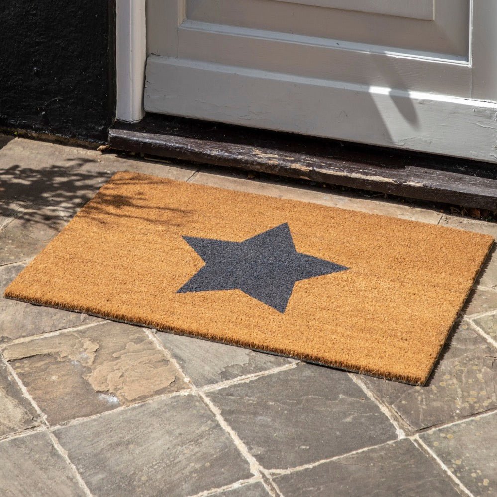 Large Star Grey Doormat2 - Duck Barn Interiors