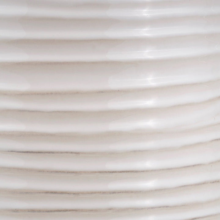 Linnea Grooved Ceramic Floor Lamp - White6 - Duck Barn Interiors