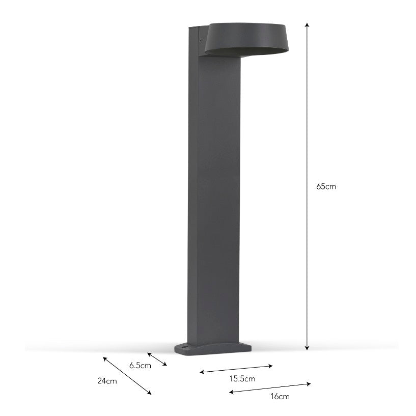 Litcham Outdoor Path Light - Grey Aluminium3 - Duck Barn Interiors