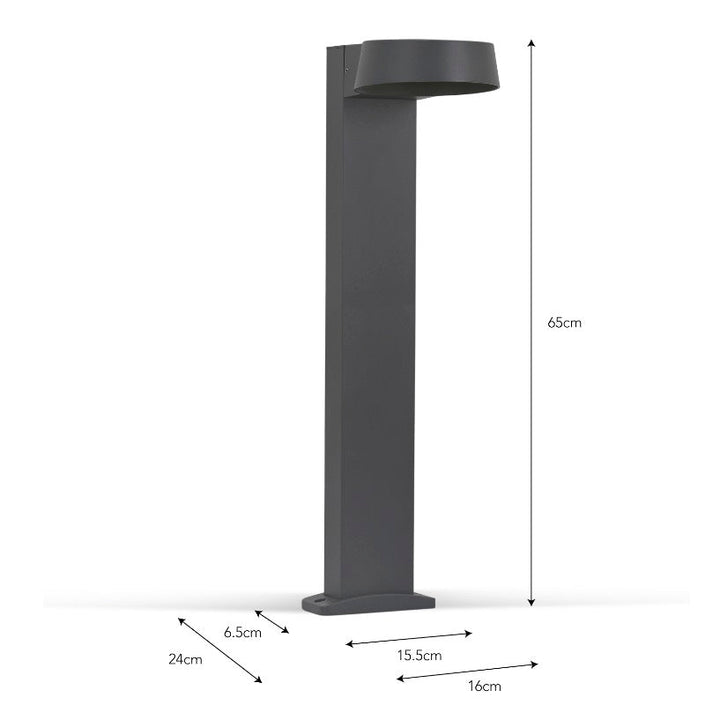 Litcham Outdoor Path Light - Grey Aluminium3 - Duck Barn Interiors