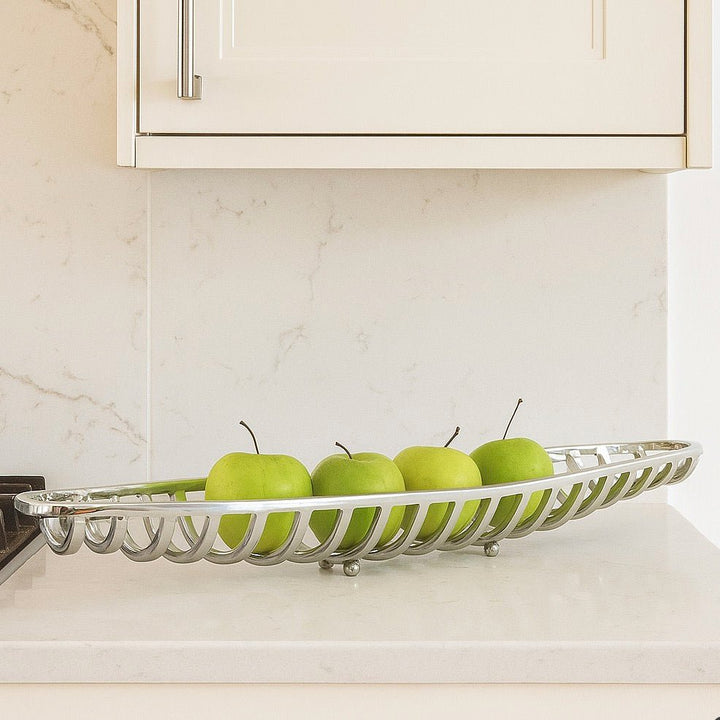 Long Boat Stainless Serving Platter1 - Duck Barn Interiors