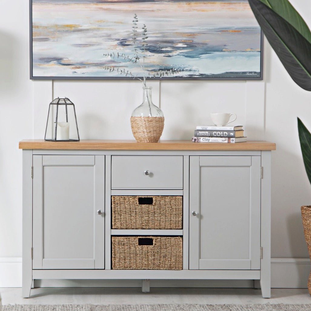 Loxhill Grey Large Sideboard2 - Duck Barn Interiors