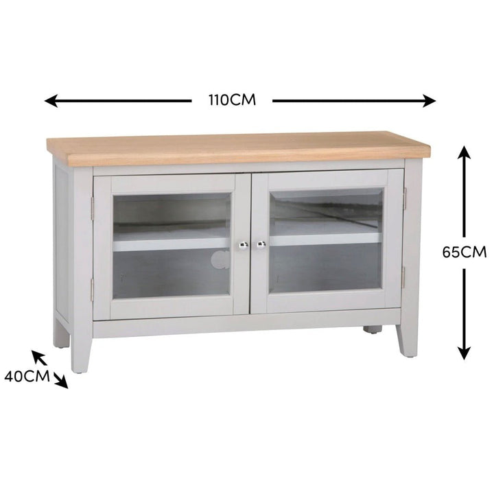 Loxhill Grey Standard TV Stand16 - Duck Barn Interiors