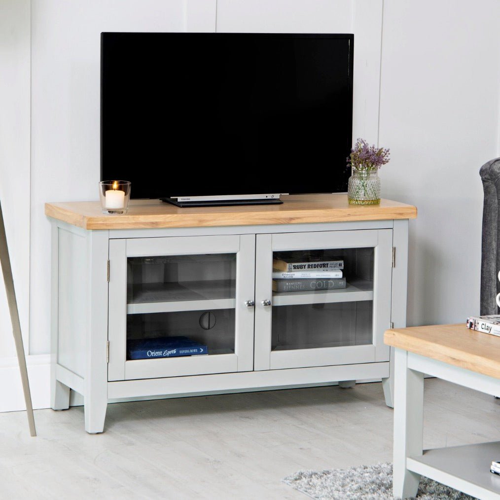 Loxhill Grey Standard TV Stand2 - Duck Barn Interiors