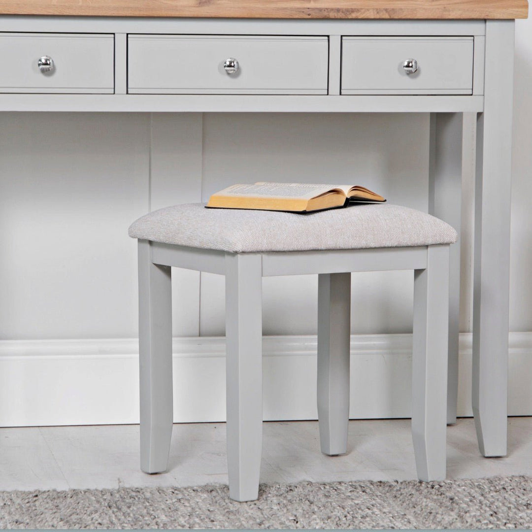 Loxhill Grey Stool2 - Duck Barn Interiors
