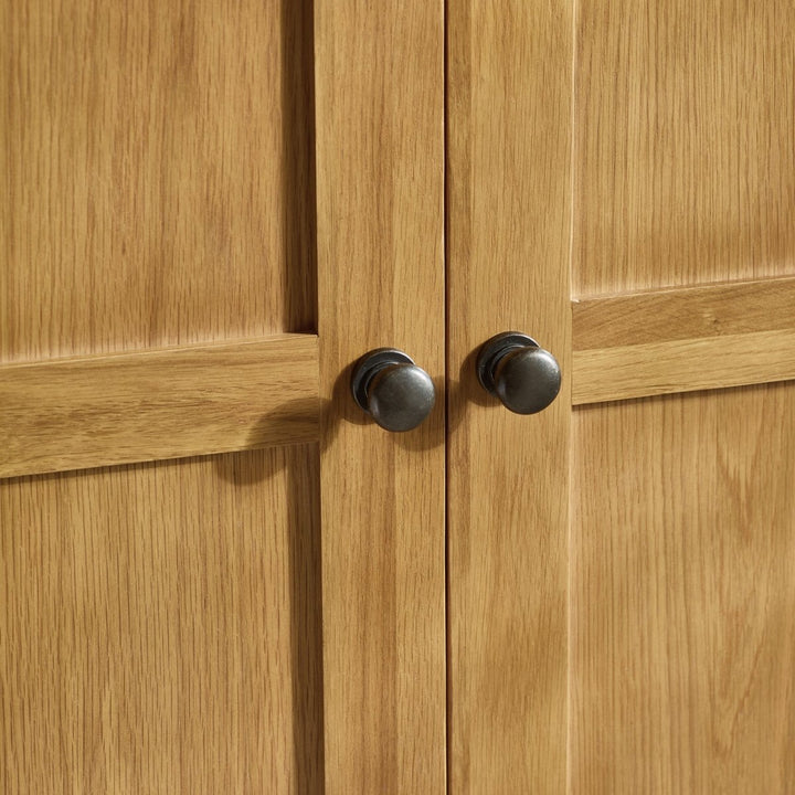 Marlborough Oak 2 Door Wardrobe5 - Duck Barn Interiors