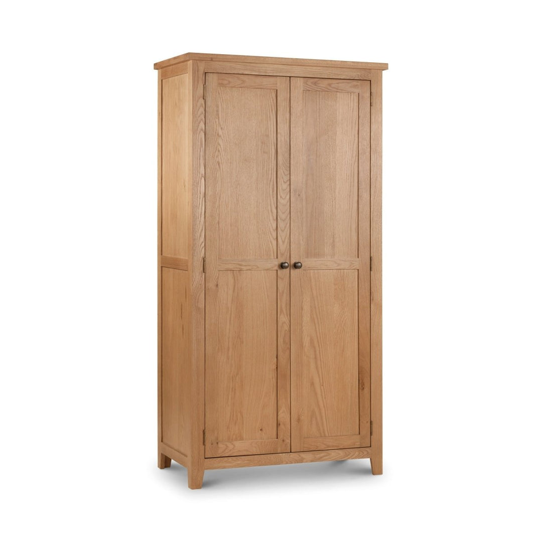 Marlborough Oak 2 Door Wardrobe9 - Duck Barn Interiors