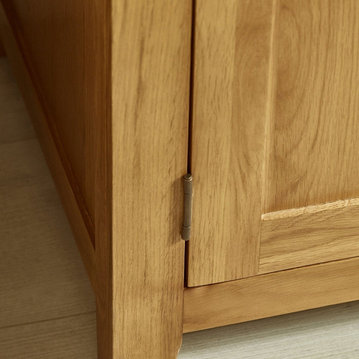 Marlborough Oak 2 Door Wardrobe7 - Duck Barn Interiors