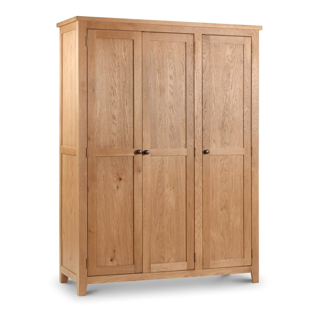 Marlborough Oak 3 Door Wardrobe10 - Duck Barn Interiors