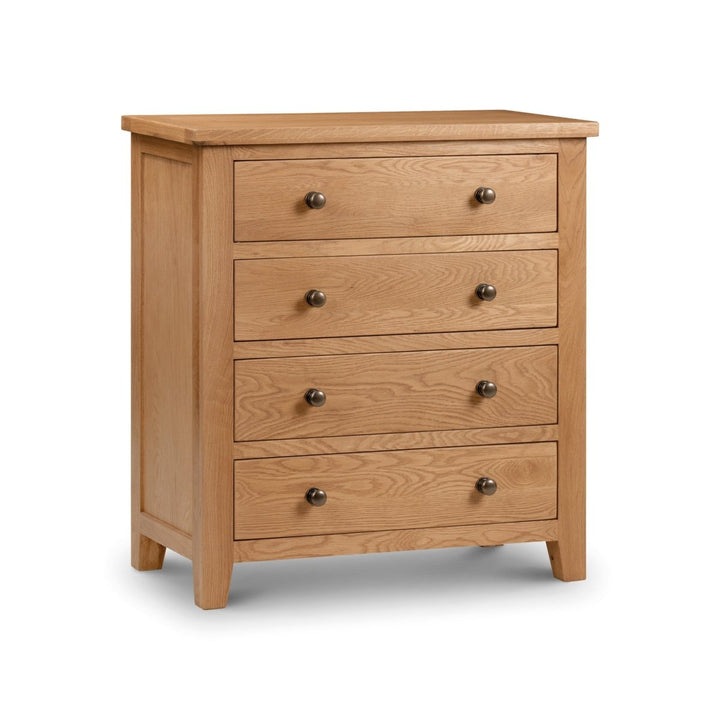 Marlborough Oak 4 Drawer Chest10 - Duck Barn Interiors