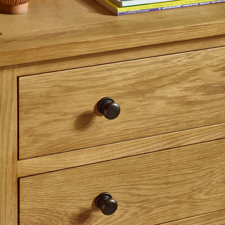 Marlborough Oak 4 Drawer Chest5 - Duck Barn Interiors