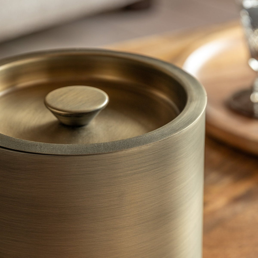 Matt Brass Ice Bucket3 - Duck Barn Interiors