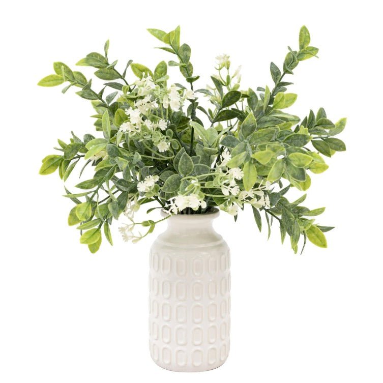 Meadow Foliage in Retro White Vase6 - Duck Barn Interiors