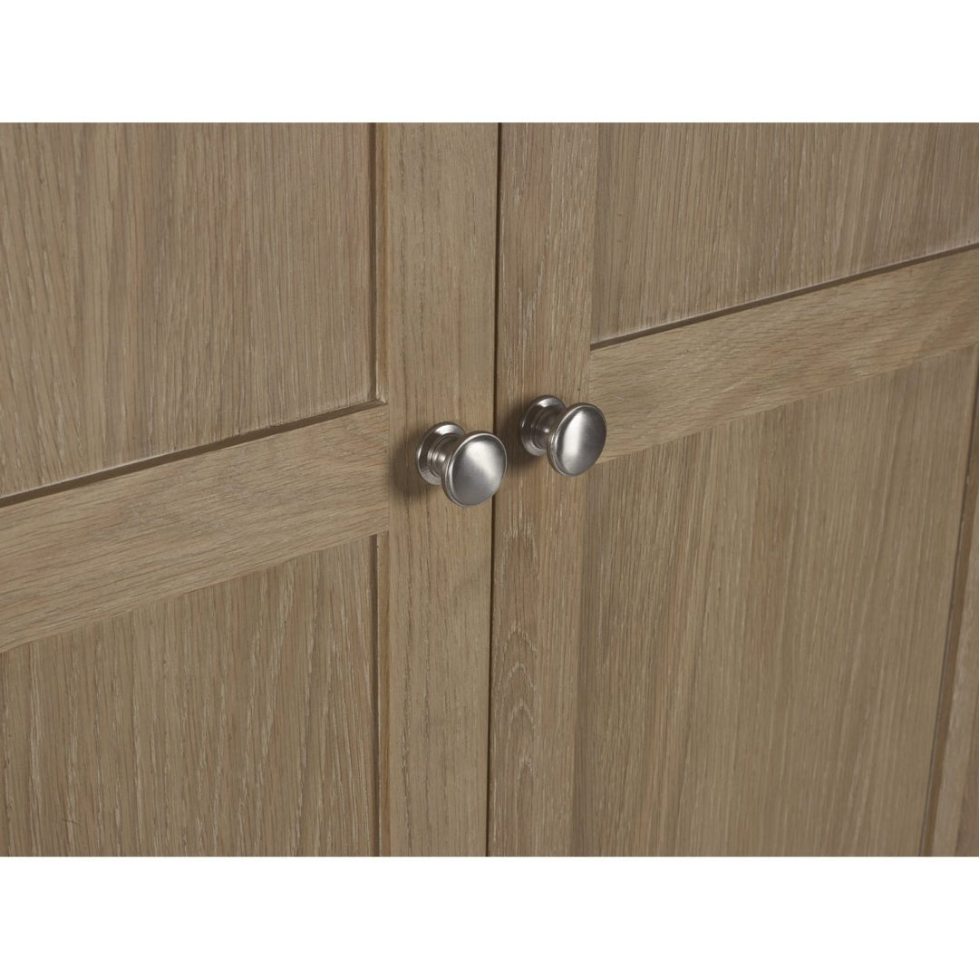 Memphis Limed Oak 2 Door 1 Drawer Wardrobe9 - Duck Barn Interiors