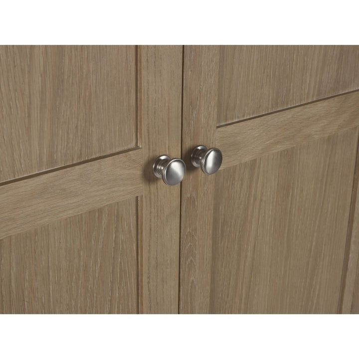 Memphis Limed Oak 2 Door 1 Drawer Wardrobe9 - Duck Barn Interiors