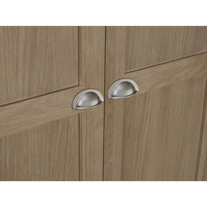 Memphis Limed Oak 2 Door 1 Drawer Wardrobe11 - Duck Barn Interiors