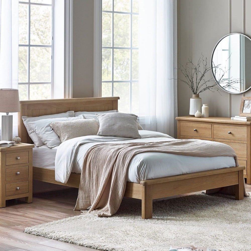 Memphis Limed Oak Bed Frame2 - Duck Barn Interiors
