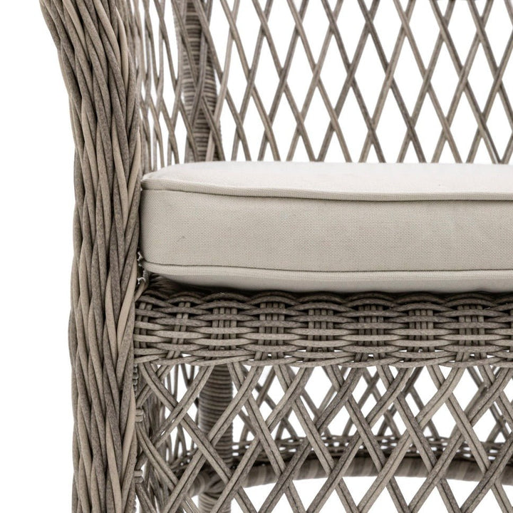 Menton 4 Seater Round Dining Table Set - Stone6 - Duck Barn Interiors