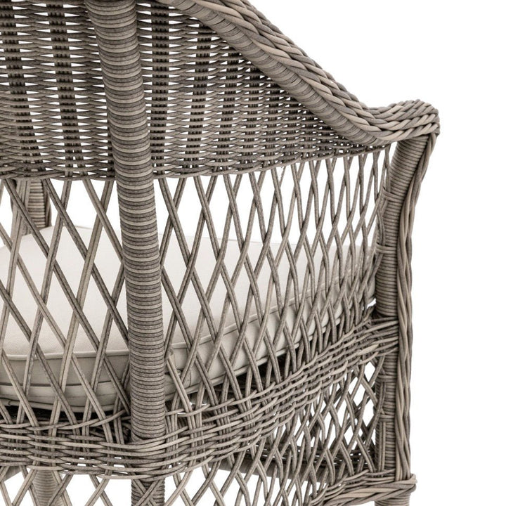 Menton 4 Seater Round Dining Table Set - Stone5 - Duck Barn Interiors