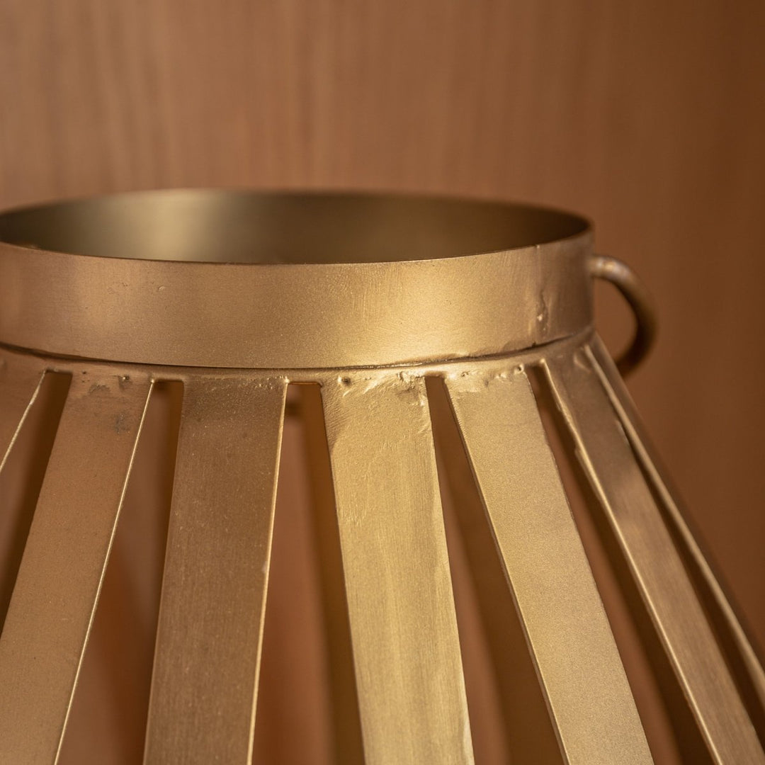 Metal Bulb Lantern - Gold Small3 - Duck Barn Interiors