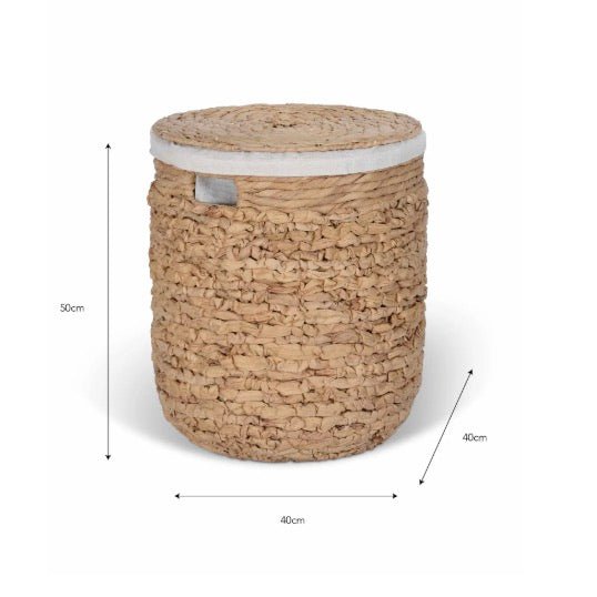 Milborne Woven Laundry Basket4 - Duck Barn Interiors