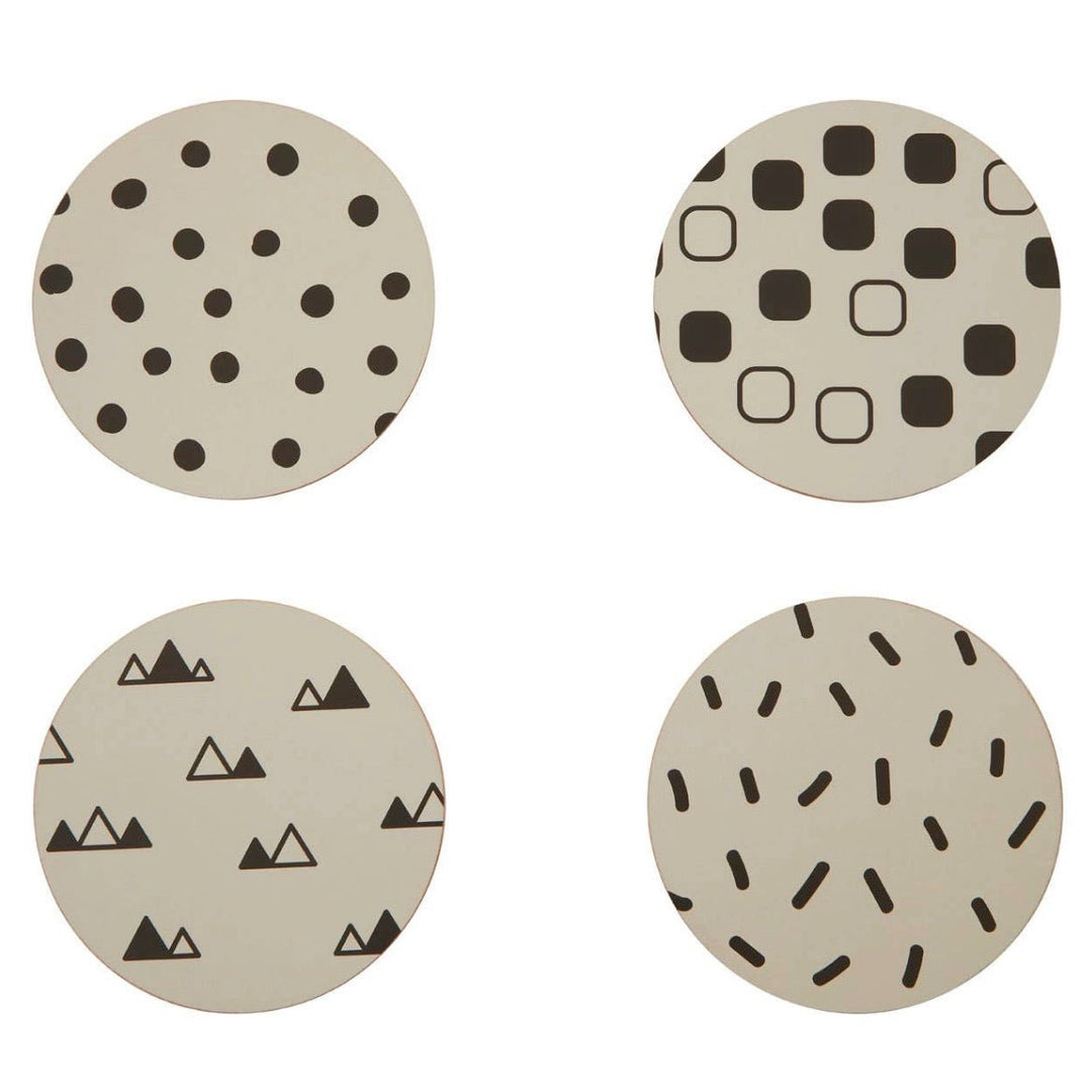 Mimo Set Of 4 Eclectic All Sorts Coasters4 - Duck Barn Interiors