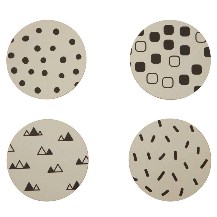 Mimo Set Of 4 Eclectic All Sorts Coasters4 - Duck Barn Interiors