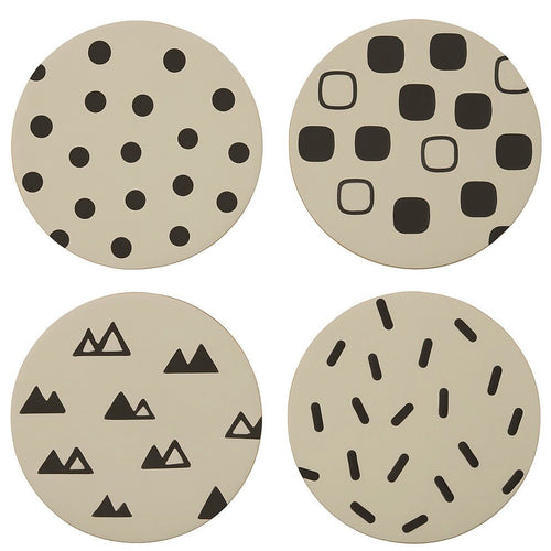 Mimo Set Of 4 Eclectic All Sorts Coasters
