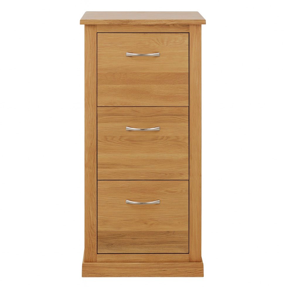 Mobel Oak 3 Drawer Filing Cabinet1 - Duck Barn Interiors