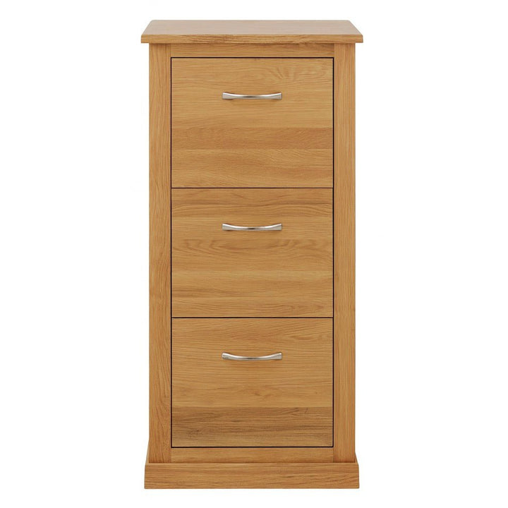 Mobel Oak 3 Drawer Filing Cabinet1 - Duck Barn Interiors