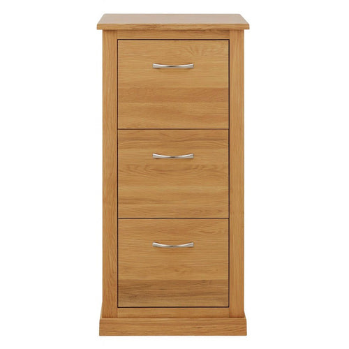 Mobel Oak 3 Drawer Filing Cabinet