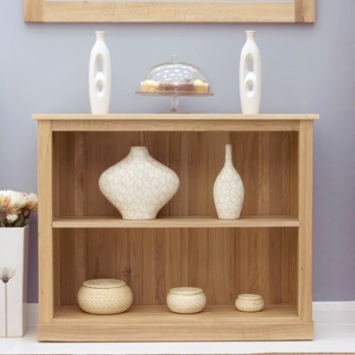 Mobel Oak Low Bookcase3 - Duck Barn Interiors