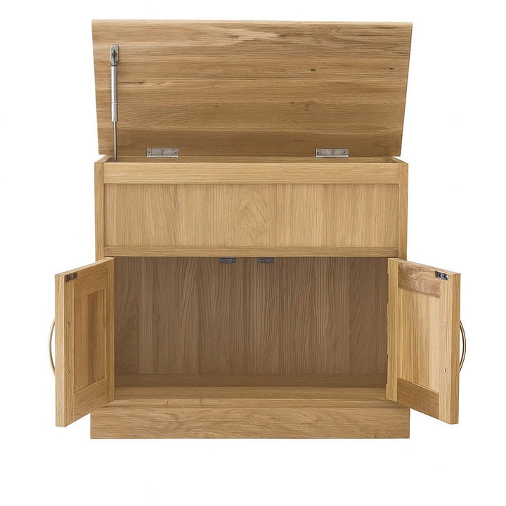 Mobel Oak Shoe Bench with Hidden Storage2 - Duck Barn Interiors