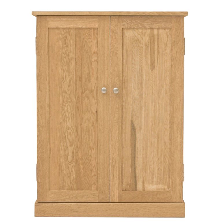Mobel Oak Shoe Storage Cupboard1 - Duck Barn Interiors