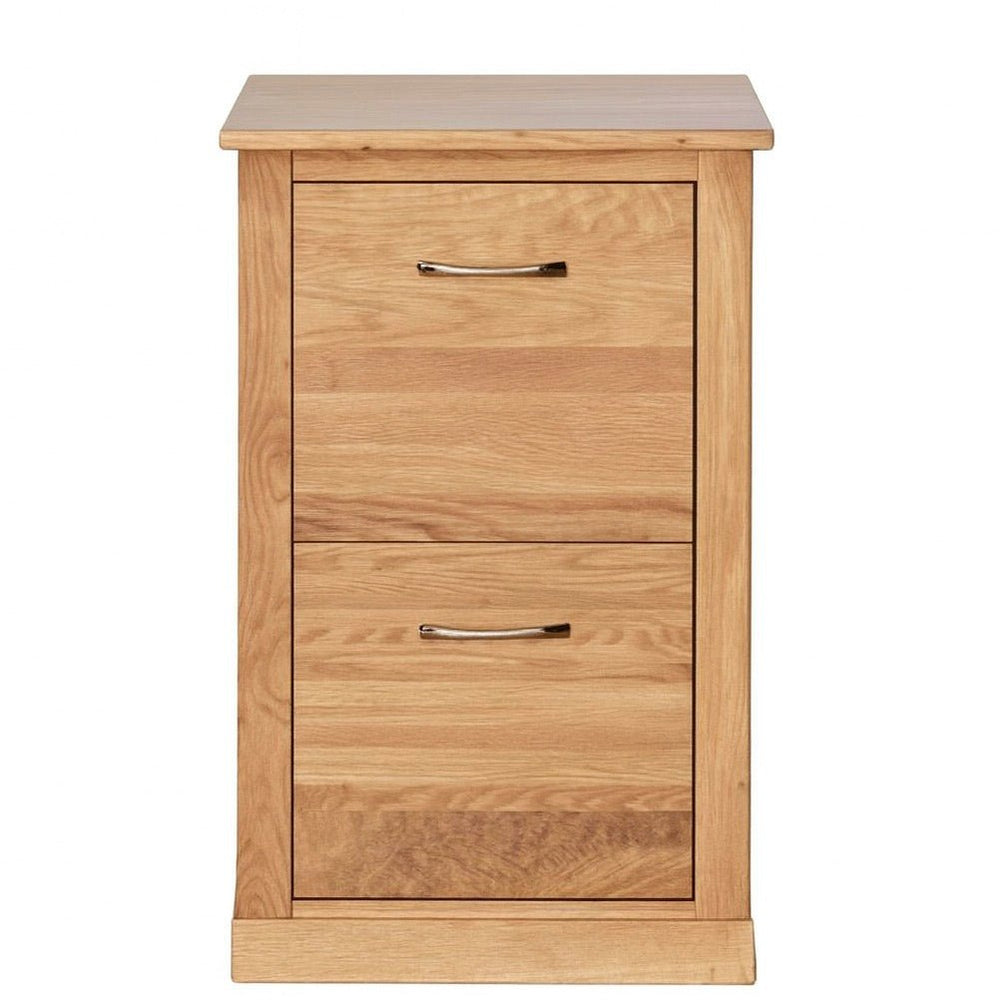 Mobel Oak Two Drawer Filing Cabinet1 - Duck Barn Interiors