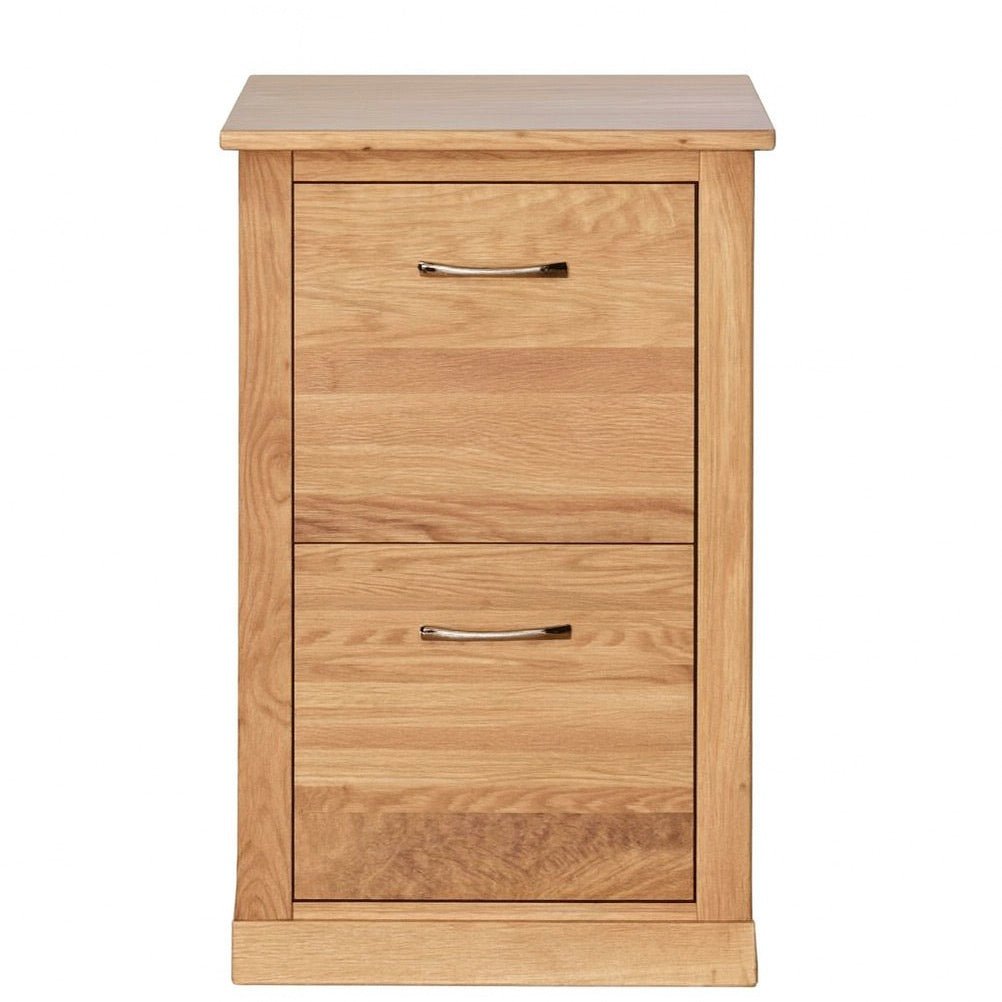 Mobel Oak Two Drawer Filing Cabinet1 - Duck Barn Interiors