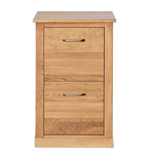 Mobel Oak Two Drawer Filing Cabinet
