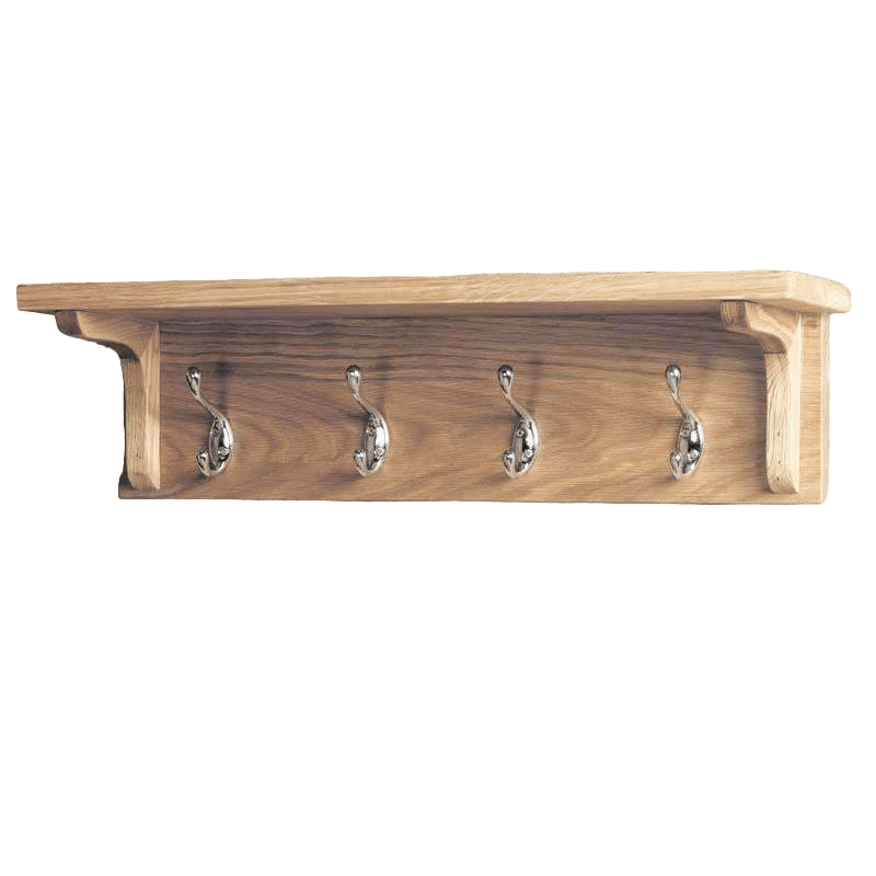 Mobel Oak Wall Mounted Coat Rack3 - Duck Barn Interiors