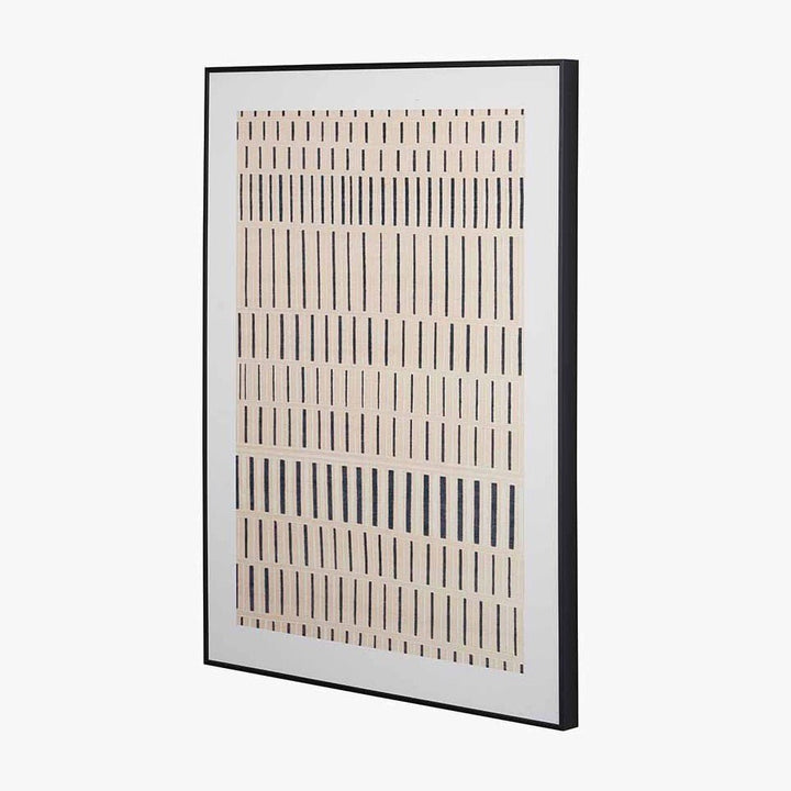 Natural Abstract Black Stripe Pattern Canvas3 - Duck Barn Interiors