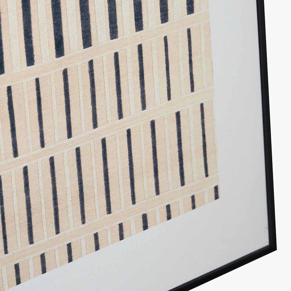 Natural Abstract Black Stripe Pattern Canvas7 - Duck Barn Interiors