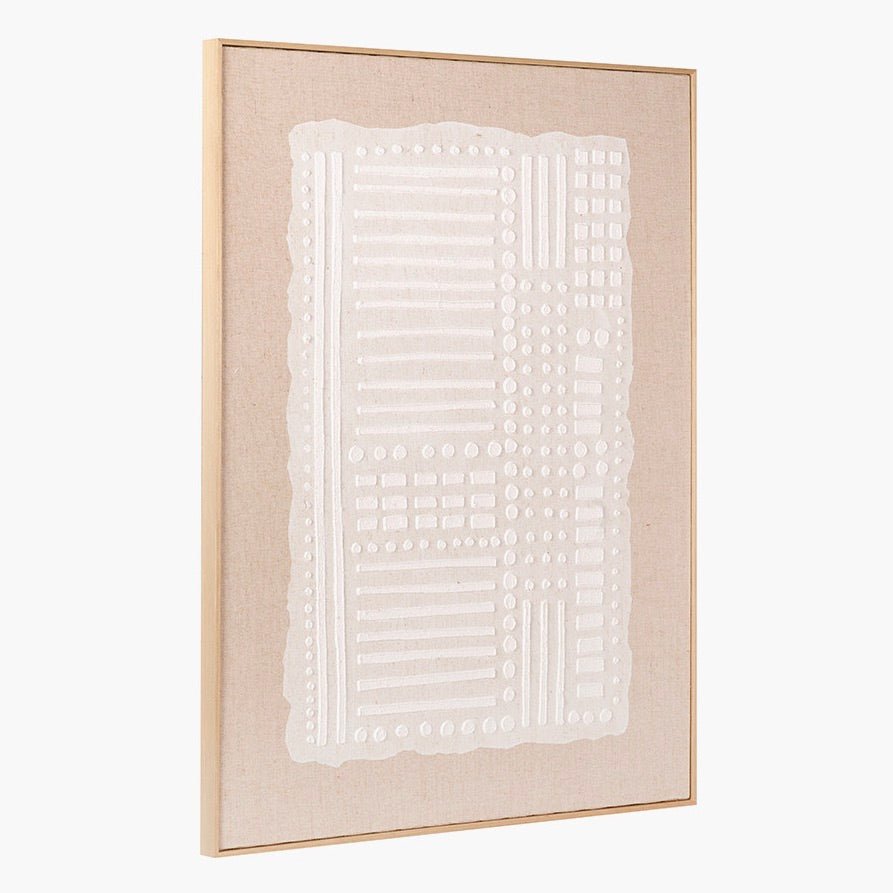Natural Abstract Design Linen Canvas3 - Duck Barn Interiors