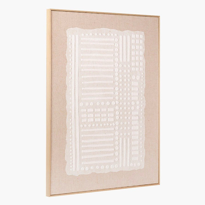 Natural Abstract Design Linen Canvas3 - Duck Barn Interiors